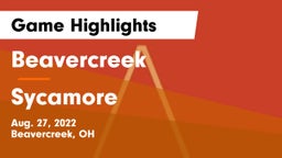 Beavercreek  vs Sycamore  Game Highlights - Aug. 27, 2022