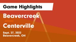 Beavercreek  vs Centerville Game Highlights - Sept. 27, 2022