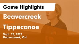 Beavercreek  vs Tippecanoe  Game Highlights - Sept. 25, 2023