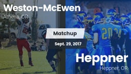 Matchup: Weston-McEwen vs. Heppner  2017