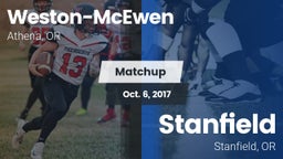 Matchup: Weston-McEwen vs. Stanfield  2017