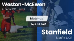 Matchup: Weston-McEwen vs. Stanfield  2018