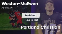 Matchup: Weston-McEwen vs. Portland Christian  2018