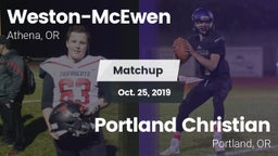 Matchup: Weston-McEwen vs. Portland Christian  2019