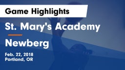 St. Mary's Academy  vs Newberg Game Highlights - Feb. 22, 2018