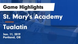 St. Mary's Academy  vs Tualatin  Game Highlights - Jan. 11, 2019
