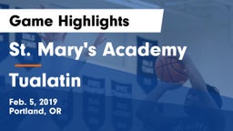 St. Mary's Academy  vs Tualatin  Game Highlights - Feb. 5, 2019