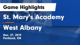 St. Mary's Academy  vs West Albany  Game Highlights - Dec. 27, 2019