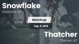 Matchup: Snowflake High vs. Thatcher  2016