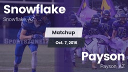 Matchup: Snowflake High vs. Payson  2016