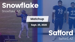 Matchup: Snowflake High vs. Safford  2020