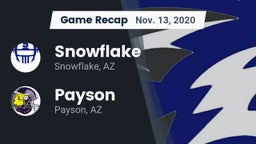 Recap: Snowflake  vs. Payson  2020