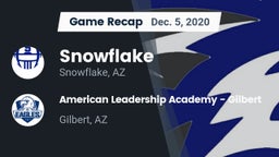 Recap: Snowflake  vs. American Leadership Academy - Gilbert  2020