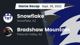 Recap: Snowflake  vs. Bradshaw Mountain  2022