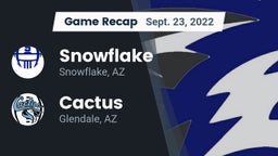 Recap: Snowflake  vs. Cactus  2022