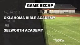 Recap: Oklahoma Bible Academy vs. Seeworth Academy 2016