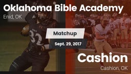 Matchup: Oklahoma Bible  vs. Cashion  2017