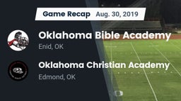 Recap: Oklahoma Bible Academy vs. Oklahoma Christian Academy  2019