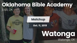 Matchup: Oklahoma Bible  vs. Watonga  2019