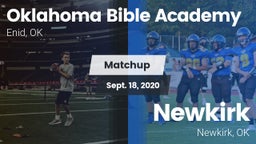 Matchup: Oklahoma Bible  vs. Newkirk  2020