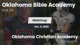 Matchup: Oklahoma Bible  vs. Oklahoma Christian Academy  2020