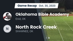 Recap: Oklahoma Bible Academy vs. North Rock Creek  2020