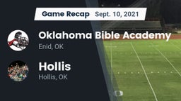 Recap: Oklahoma Bible Academy vs. Hollis  2021