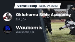 Recap: Oklahoma Bible Academy vs. Waukomis  2023