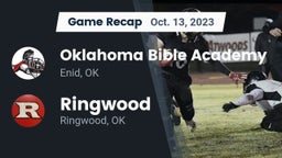 Recap: Oklahoma Bible Academy vs. Ringwood  2023