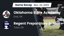 Recap: Oklahoma Bible Academy vs. Regent Preparatory School  2023