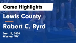 Lewis County  vs Robert C. Byrd  Game Highlights - Jan. 15, 2020