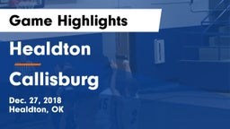 Healdton  vs Callisburg  Game Highlights - Dec. 27, 2018