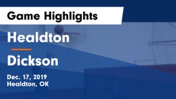 Healdton  vs Dickson  Game Highlights - Dec. 17, 2019