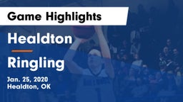 Healdton  vs Ringling Game Highlights - Jan. 25, 2020