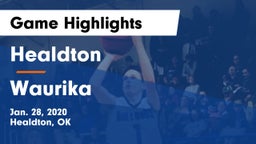 Healdton  vs Waurika Game Highlights - Jan. 28, 2020
