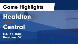 Healdton  vs Central Game Highlights - Feb. 11, 2020