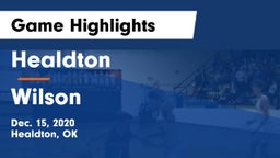 Healdton  vs Wilson  Game Highlights - Dec. 15, 2020