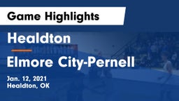 Healdton  vs Elmore City-Pernell  Game Highlights - Jan. 12, 2021