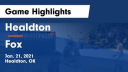 Healdton  vs Fox  Game Highlights - Jan. 21, 2021