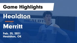 Healdton  vs Merritt Game Highlights - Feb. 25, 2021