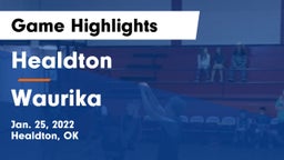 Healdton  vs Waurika  Game Highlights - Jan. 25, 2022