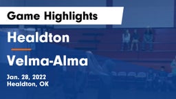 Healdton  vs Velma-Alma  Game Highlights - Jan. 28, 2022