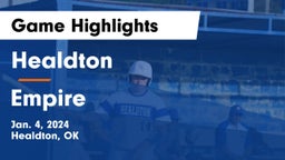 Healdton  vs Empire  Game Highlights - Jan. 4, 2024