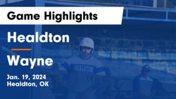 Healdton  vs Wayne  Game Highlights - Jan. 19, 2024