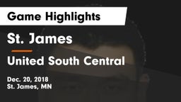 St. James  vs United South Central  Game Highlights - Dec. 20, 2018