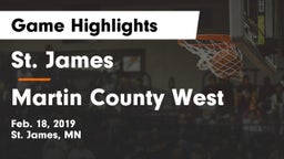 St. James  vs Martin County West  Game Highlights - Feb. 18, 2019