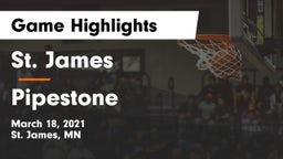 St. James  vs Pipestone  Game Highlights - March 18, 2021
