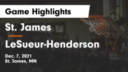 St. James  vs LeSueur-Henderson  Game Highlights - Dec. 7, 2021