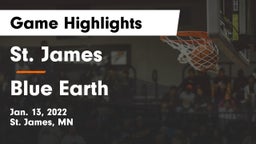 St. James  vs Blue Earth  Game Highlights - Jan. 13, 2022