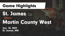 St. James  vs Martin County West  Game Highlights - Jan. 18, 2022